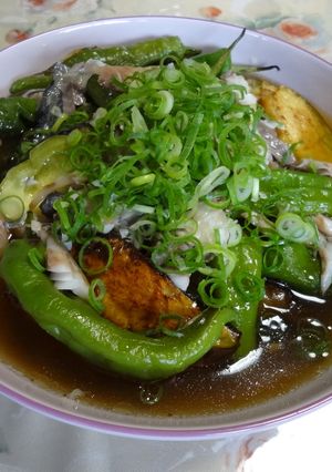 賀茂なすと万願寺とうがらしの揚げびたし-レシピのメイン写真