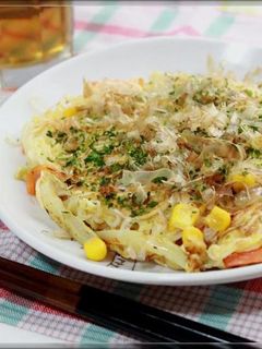残ったそうめんDEお好み焼き-レシピのメイン写真