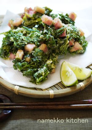 ●ベーコンとセロリのチーズ風味かき揚げ●-レシピのメイン写真
