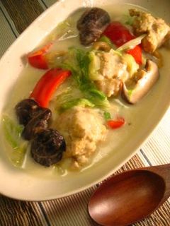 白菜と鶏団子の中華風クリーム煮-レシピのメイン写真