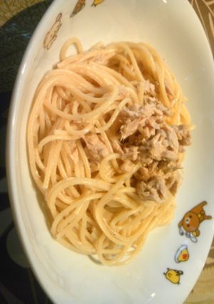 混ぜるだけ！梅ツナマヨパスタ-レシピのメイン写真