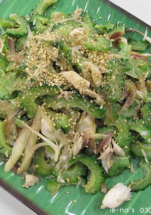 ゴーヤと焼さばのごま和え-レシピのメイン写真