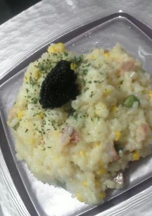 ベーコンとインゲンのリゾット-レシピのメイン写真