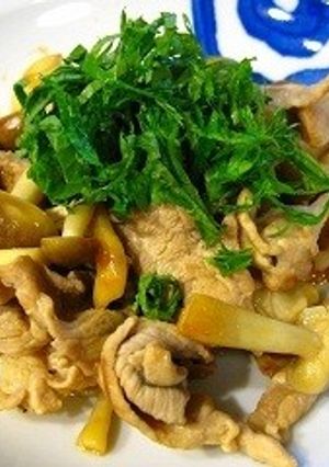 市販のドレde豚としめじの炒め物-レシピのメイン写真