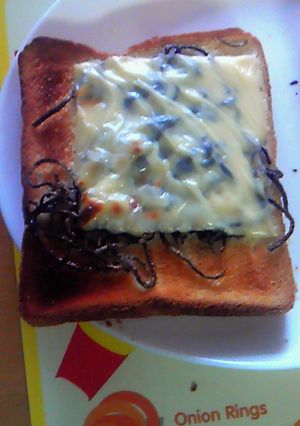 男が作る塩昆布＆チーズトースト-レシピのメイン写真