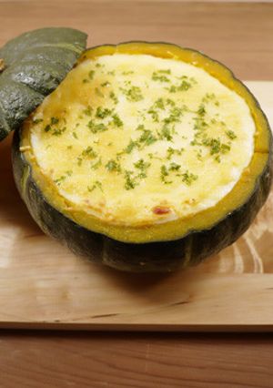 丸ごとかぼちゃのミートグラタン-レシピのメイン写真