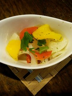 レンジで簡単♡蓮根とパプリカのマリネ風-レシピのメイン写真
