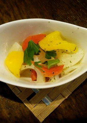レンジで簡単♡蓮根とパプリカのマリネ風-レシピのメイン写真