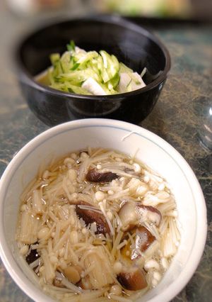 お豆腐の冷たいキノコあんかけ-レシピのメイン写真
