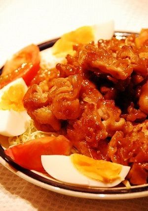 簡単！焼肉のタレで豚こまカリッと炒め-レシピのメイン写真