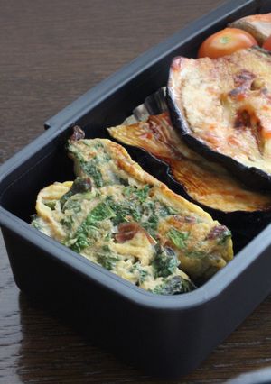 お弁当に！醤油麹ｄｅ青じそレーズン卵焼き-レシピのメイン写真