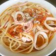 簡単♪いかのガーリックトマトパスタ