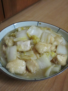 鶏むね肉と白菜の煮物☆めんつゆで♪-レシピのメイン写真