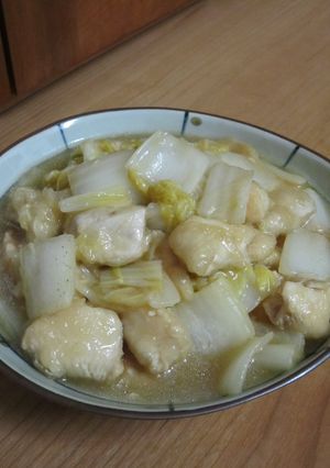 鶏むね肉と白菜の煮物☆めんつゆで♪-レシピのメイン写真