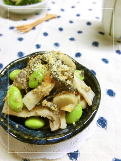 エリンギの塩昆布・ラー油胡麻和え-②-レシピのメイン写真