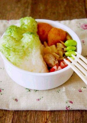 キャラ弁‐ネギ-レシピのメイン写真