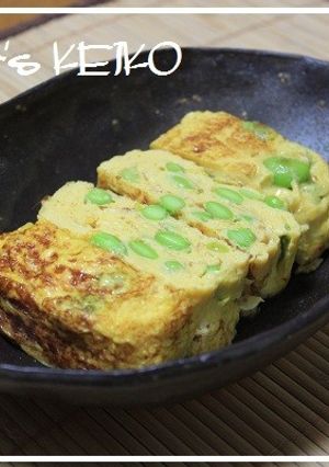 【農家のレシピ】枝豆入りだしまき玉子-レシピのメイン写真