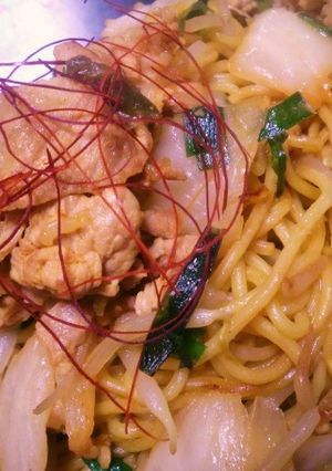 昼ご飯に！豚キムチ焼きそば-レシピのメイン写真