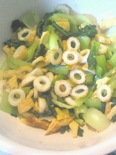 チンゲン菜と竹輪の和え物-レシピのメイン写真
