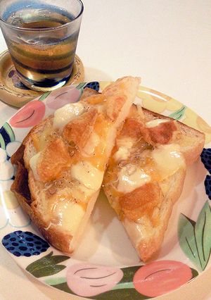 食パンアレンジ・とろけるチーズ＆ポテチ-レシピのメイン写真