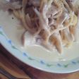 豆乳のクリームチーズパスタ