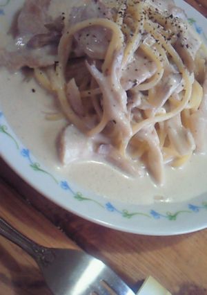 豆乳のクリームチーズパスタ-レシピのメイン写真