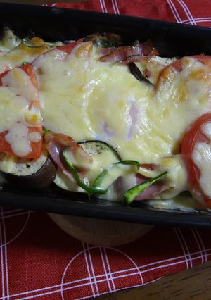 簡単　野菜と卵のチーズ焼き-レシピのメイン写真