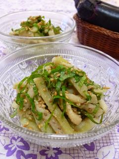 ✿茄子と大葉のゴマ酢の物✿-レシピのメイン写真