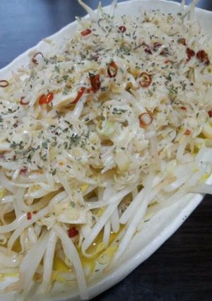 もやしとホタテのヘルシーペペロンチーノ風-レシピのメイン写真