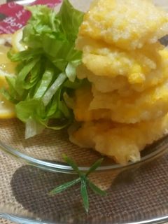 旬の天ぷら❀とうもろこしチップス-レシピのメイン写真