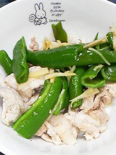 豚肉と万願寺とうがらしの生姜炒め-レシピのメイン写真