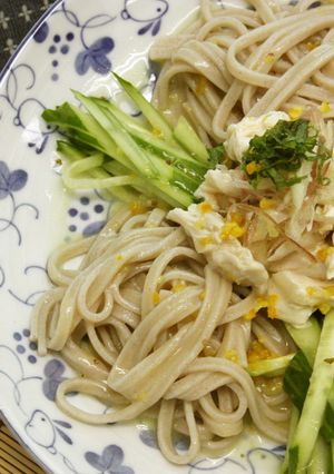 もちむぎ麺のサラダ風-レシピのメイン写真