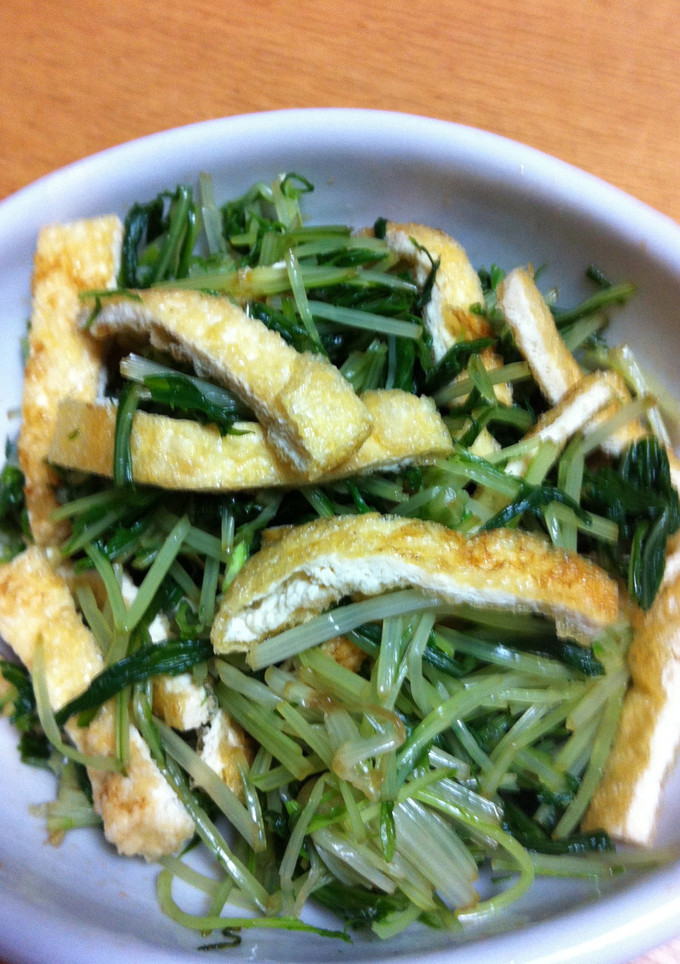 水菜と油揚げのあわせ-レシピのメイン写真