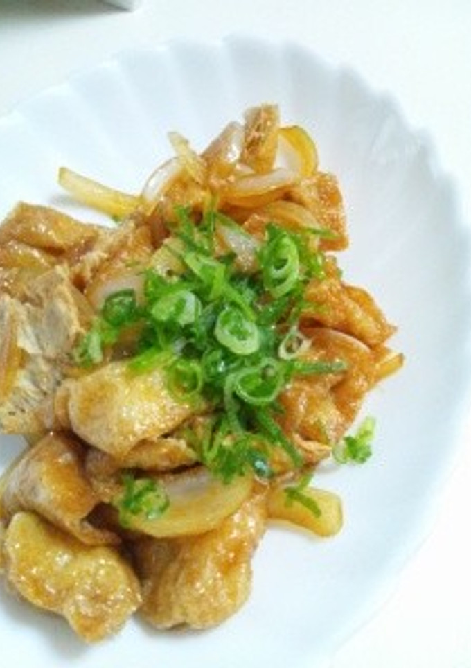 お給料前に！牛肉風の油揚げ炒め-レシピのメイン写真