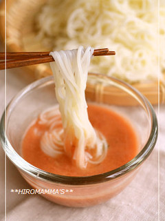 冷やしそうめん@絶品トマトダレ-レシピのメイン写真