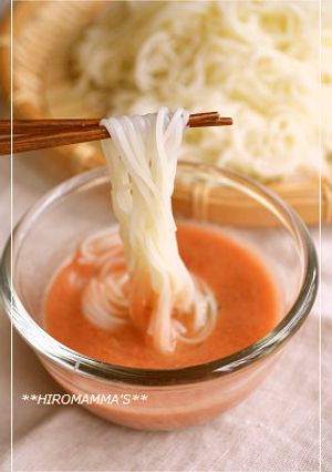 冷やしそうめん＠絶品トマトダレ-レシピのメイン写真