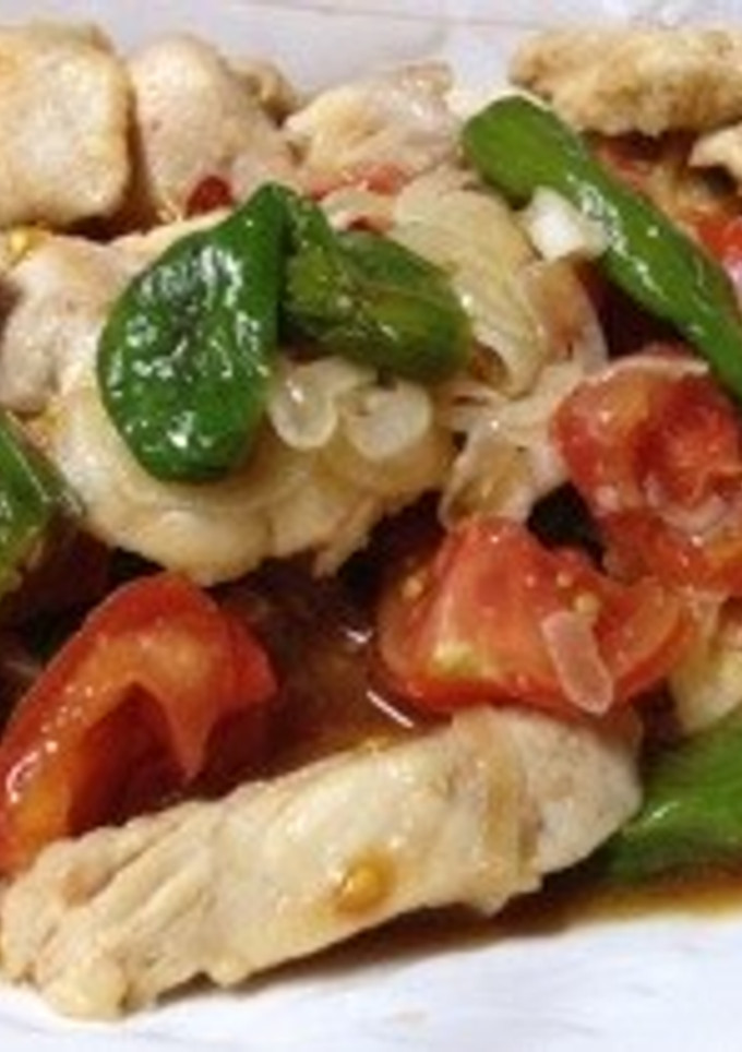 鶏肉とシシトウのトマト南蛮漬け-レシピのメイン写真