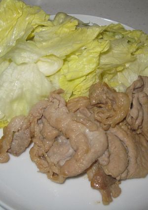 油不要!豚肉の生姜焼き?-レシピのメイン写真