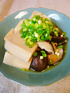 高野豆腐としいたけの含め煮-レシピのメイン写真