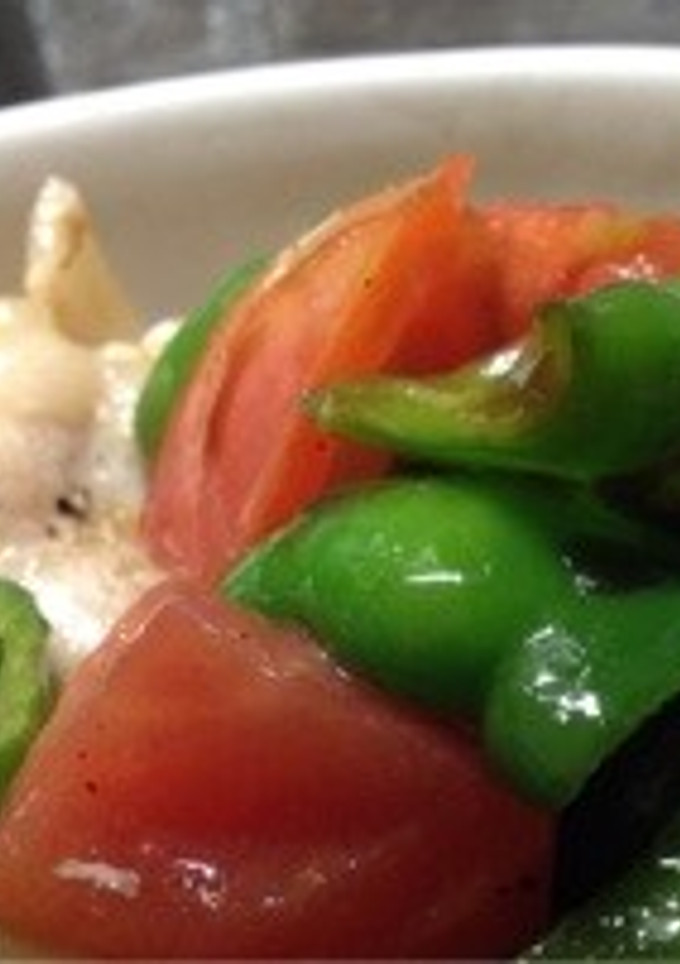 夏だから☆トマトとピーマン炒めましょっ-レシピのメイン写真