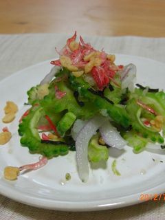 副菜1品。ゴーヤーの和えもの-レシピのメイン写真