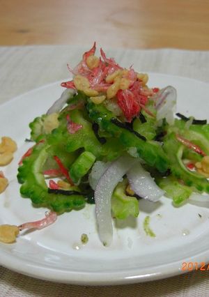 副菜１品。ゴーヤーの和えもの-レシピのメイン写真