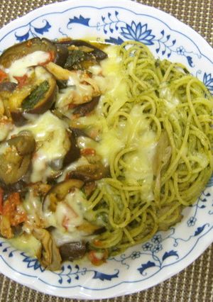 ジェノベーゼパスタ♪ラタトゥーユ添え☆-レシピのメイン写真