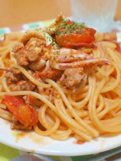 イカとトマトのパスタ✿-レシピのメイン写真