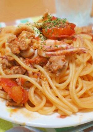 イカとトマトのパスタ✿-レシピのメイン写真