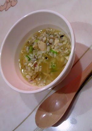 圧力鍋で骨まで軟らか鮎雑炊-レシピのメイン写真