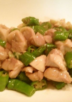 甘唐辛子☆鶏肉塩炒め-レシピのメイン写真