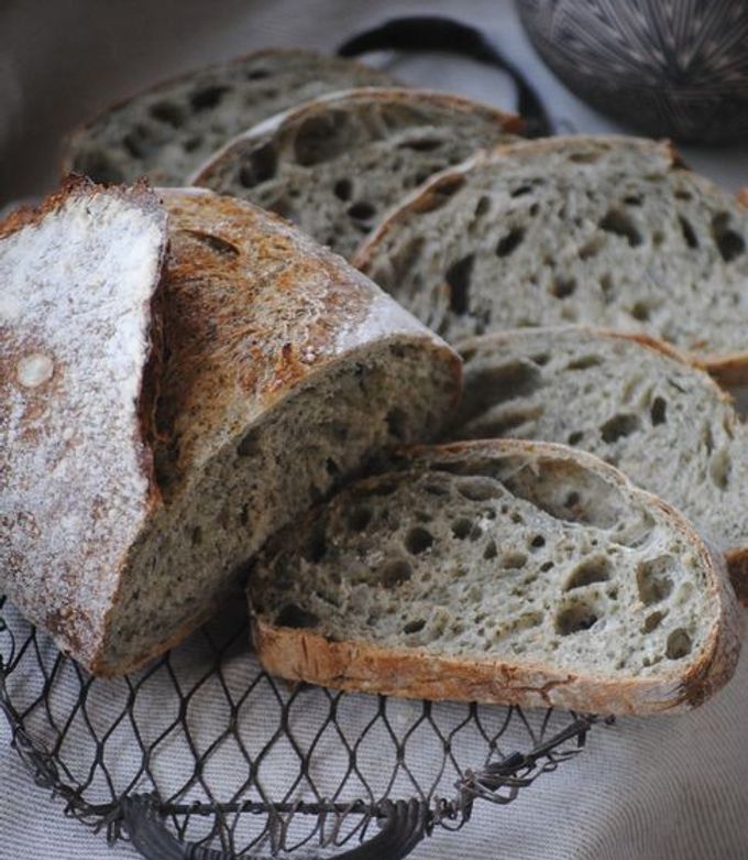 自家製酵母 よもぎカンパーニュ by kazz72 【クックパッド】 簡単