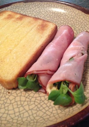 超簡単！かいわれのハム巻き☆-レシピのメイン写真