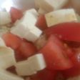 エビピラフとトマト豆腐のさっぱりガーリッ